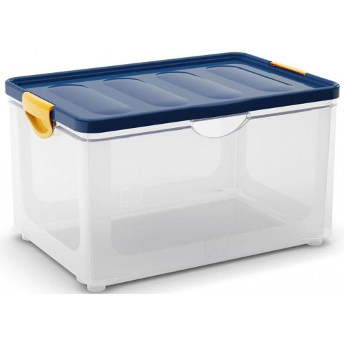 KIS CLIPPER BOX XL 60L 58x39x33,5cm transparent/blau