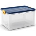KIS CLIPPER BOX XL 60L 58x39x33,5cm transparent/blau