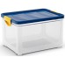 KIS CLIPPER BOX L 33L 47x33,5x28,5cm transparent/blau
