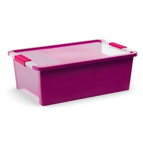 KIS BI BOX M 26L 55x35x19cm lila/transparent