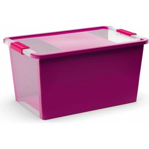 KIS BI BOX L 40L 55x35x28cm lila/transparent
