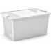 KIS BI BOX L 40L 55x35x28cm weiß/transparent