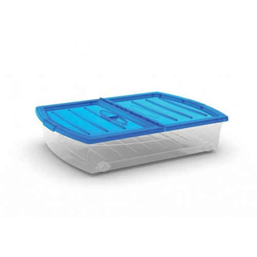 KIS SPINNING BOX XL 56L 77x58,5x17,5cm transparent / blau