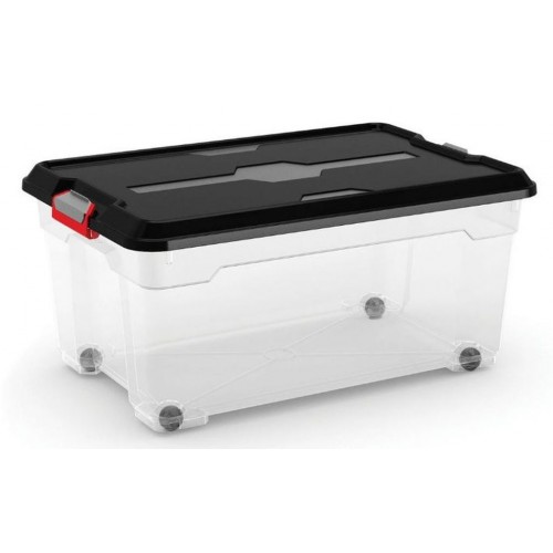KIS MOOVER BOX L 45L 58x38x27cm transparent / schwarz