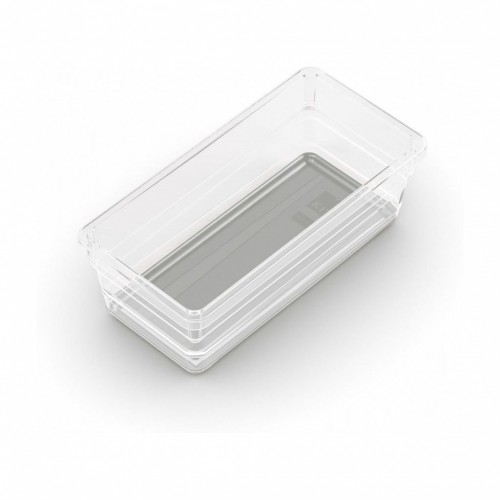 KIS SISTEMO 2 Sortierbox 7,5x15x5cm transparent-grau
