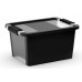 KIS BI BOX S 11L 36,5x26x19cm schwarz/transparent