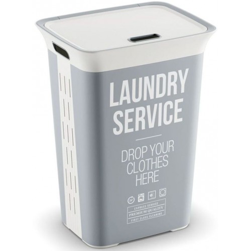 KIS CHIC HAMPER HOME SERVICE 60L Wäschekorb 44x35x61cm KIS CHIC HAMPER HOME SERVICE 60L Wäschekorb 44x35x61cm