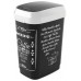 KIS DUAL SWING BIN STYLE M 25L COFFEE MENU Abfalleimer 26x37x47,5cm