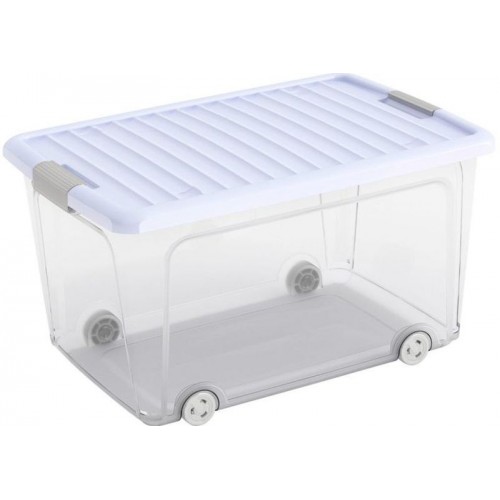 KIS W BOX L 50L 56,5x39x31,5cm Transparent/Blueberry