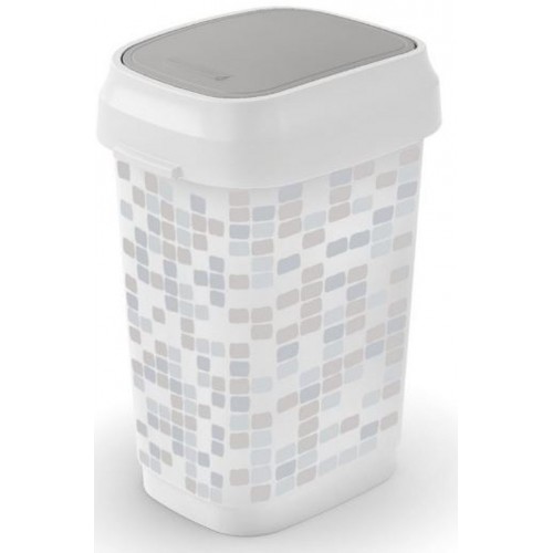 KIS DUAL SWING BIN STYLE S 10L MOSAIC Abfalleimer 19x25x32cm