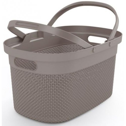 KIS FILO Einkaufskorb 46x24x30cm taupe KIS FILO Einkaufskorb 46x24x30cm taupe