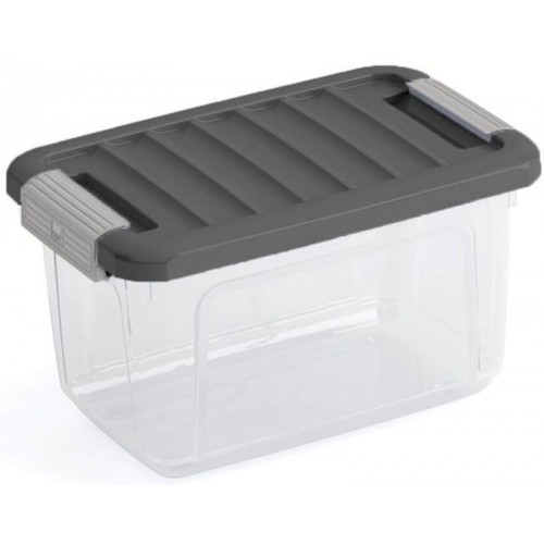 KIS W BOX XS 5L 28x18x17cm Transparent/Grau