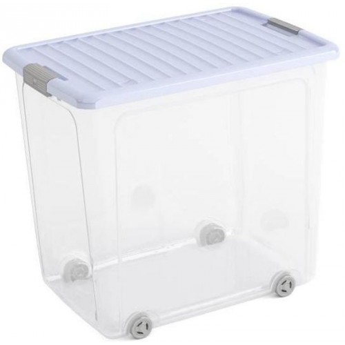 KIS W BOX XL 78L 57x39x52cm Transparent/Blueberry