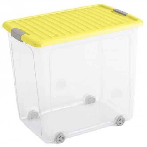 KIS W BOX XL 78L 57x39x52cm Transparent/Gelb