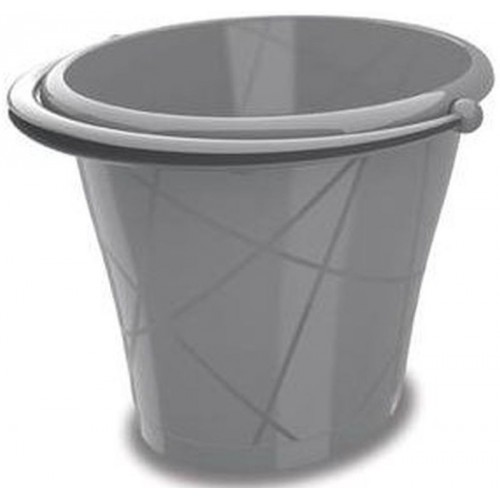 KIS Oval Eimer 15L 35x39x29cm grau KIS Oval Eimer 15L 35x39x29cm grau