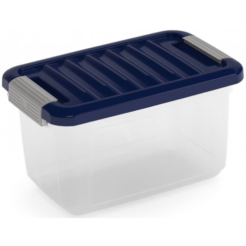 KIS W BOX XS 5L 28x18x17cm Transparent/Indigo blau
