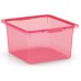KIS KISKREO BOX M 17,5L Aufbewahrungsbox 39x35x20,5cm transparent fuchsia
