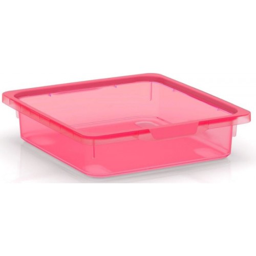 KIS KISKREO BOX S 7,5L Aufbewahrungsbox 39x35x9cm transparent fuchsia