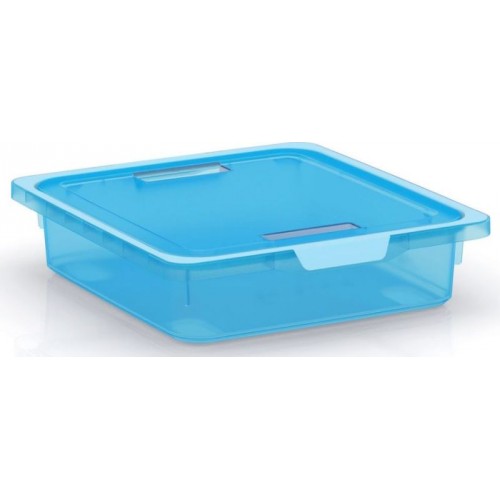 KIS KISKREO BOX S 7,5L Aufbewahrungsbox 39x35x9cm transparent blau KIS KISKREO BOX S 7,5L Aufbewahrungsbox 39x35x9cm transparent blau