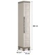KIS EXCELLENCE SCHMAL Kunststoffschrank 33x45x182cm Sand
