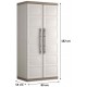 KIS EXCELLENCE XL HOCH Kunststoffschrank 89x54x182cm Sand