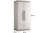 KIS EXCELLENCE XL UTILITY Kunststoffschrank 89x54x182cm Sand