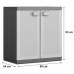 KIS LOGICO XL NIEDRIG Kunststoffschrank 89x54x93cm grau/schwarz 9695000