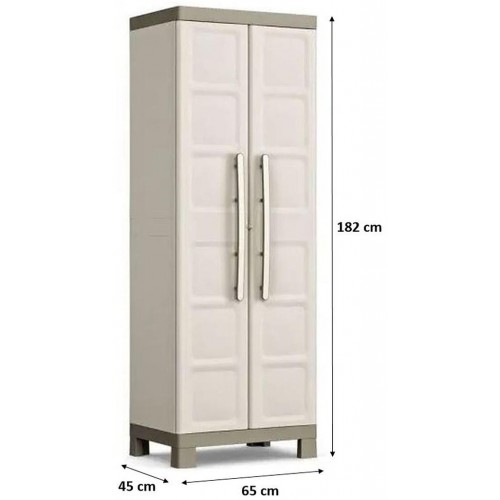 KIS EXCELLENCE HOCH Kunststoffschrank 65x45x182cm Sand