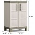 KIS EXCELLENCE NIEDRIG Kunststoffschrank 65x45x97cm Sand