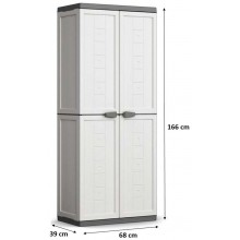 KIS JOLLY UTILITY Kunststoffschrank 68x39x166cm weiß