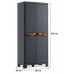 KIS MOBY HOCH Kunststoffschrank 44x80x182cm dunkelgrau