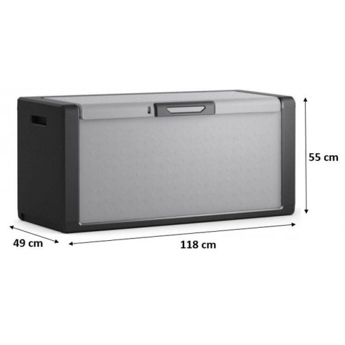 KIS TITAN CHEST 300L Aufbewahrungsbox 118x49x55cm grau/schwarz