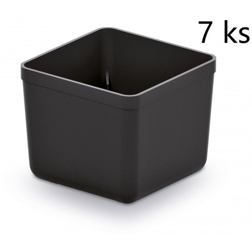 Kistenberg UNITE BOX Becher für Kleinteile, 5,5x5,5x16,5cm, schwarz KBS55