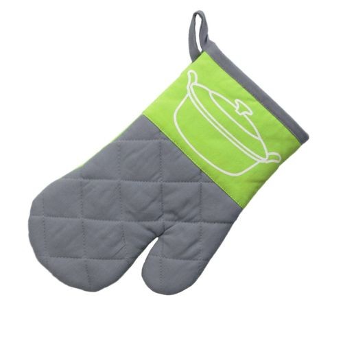 KELA Topfhandschuh AMALIE, 28 x 18cm, grün/grau, KL-10710