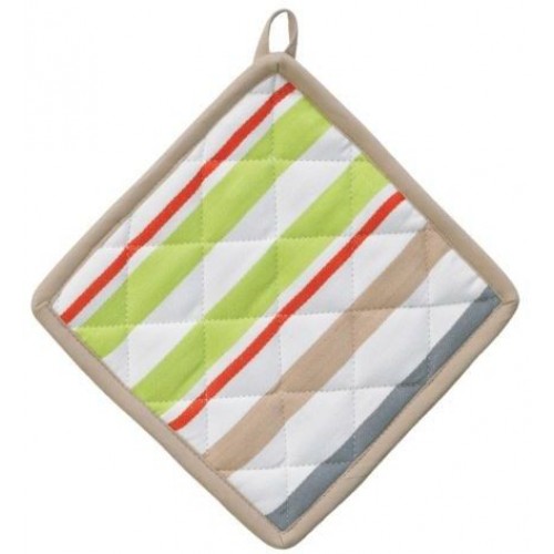 KELA Topflappen AMALIE, 20x20cm, weiß/Streifen, KL-10711