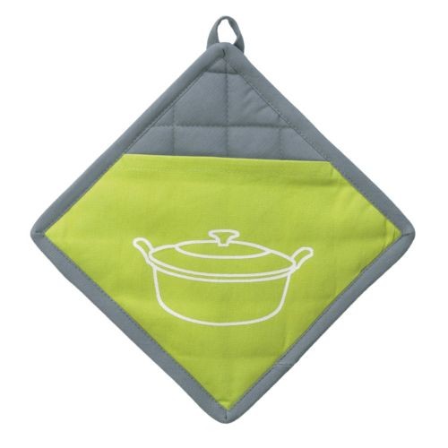 KELA Topflappen AMALIE, 20x20cm, grün, KL-10712