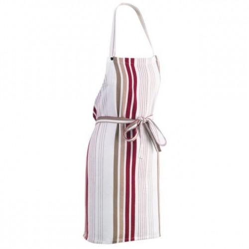 KELA Schürze DIEGO 74x67 cm, weiß/Streifen KL-15584