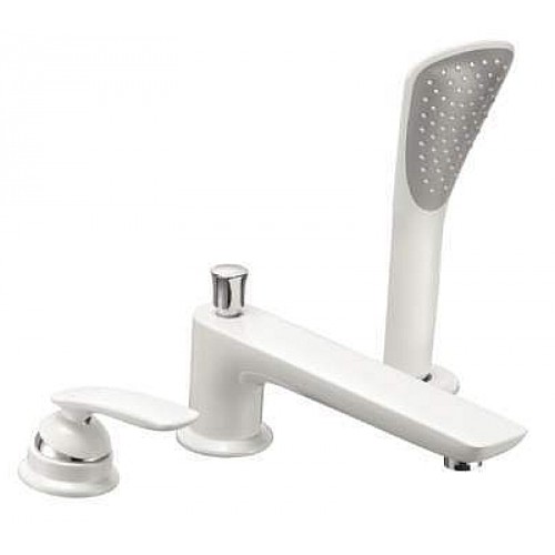 KLUDI BALANCE 3-Loch-Wannenbatterie-Kombination, weiß/chrom 524479175 KLUDI BALANCE 3-Loch-Wannenbatterie-Kombination, weiß/chrom 524479175