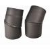 Rauchrohrknie Einstellbar 0-45° O160 x 1,5 mm schwarz