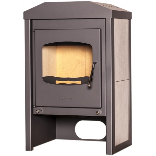 HS FLAMINGO Kaminofen VEGA 9kW, Anthrazit/gebleichte Eiche HS FLAMINGO Kaminofen VEGA 9kW, Anthrazit/gebleichte Eiche