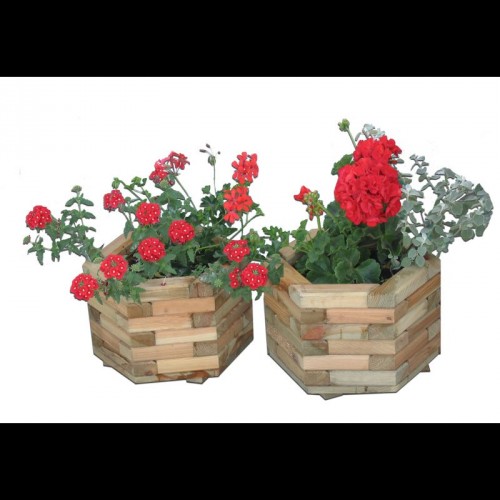Blumentopf aus Holz, klein 48/12