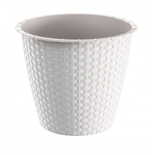 PROSPERPLAST RATOLLA ROUND Blumentopf 1l, weiß DRSO150
