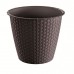 PROSPERPLAST RATOLLA ROUND Blumentopf 2,8l, umbra DRSO200