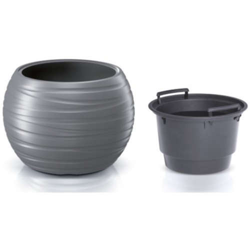 Prosperplast MAZE Blumentopf 39,6cm, grau DBMZK400-405U