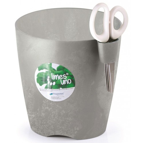 Prosperplast LIMES UNO LIMES UNO Kräutertopf Übertopf m. Schere 15cm, 1,9l, Beton DLU150 Prosperplast LIMES UNO LIMES UNO Kräutertopf Übertopf m. Schere 15cm, 1,9l, Beton DLU150
