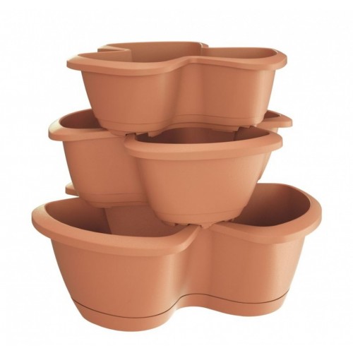 Prosperplast RESPANA TRIO Blumentopf 47 cm, terracotta DRET123S-R624