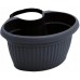 Prosperplast TERRA Blumentopf zum Aufhängen, Regenrohr, 28cm, 4 l, anthrazit DTRY28
