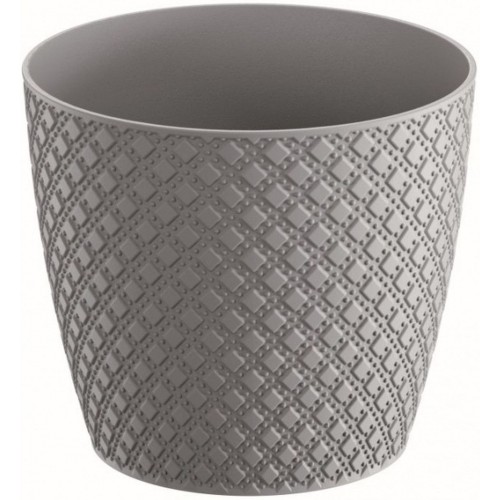 Prosperplast ORIENT Blumentopf 15,7 cm, steingrau DOR160