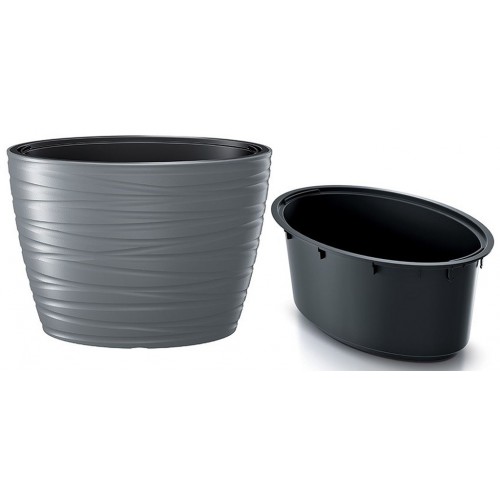 Prosperplast MAZE Blumentopf 58,5cm, grau DBMZE600-405U