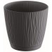 Prosperplast SANDY P Blumentopf mit Untersetzer 16,8 cm, antrazit DSY170P-S433
